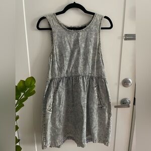 BDG Cotton Denim Babydoll Dress
